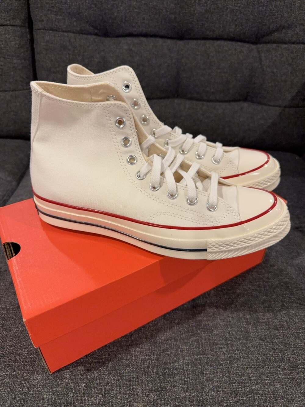 Converse Chuck Taylor 70s High Top Sneakers Parchment Size 8 Men/10 Women - Picture 6 of 9